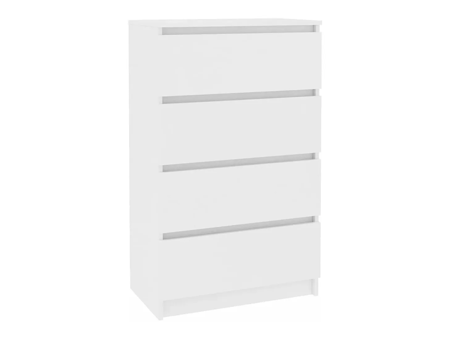 Aparador de madera contrachapada blanco 60x35x98,5 cm