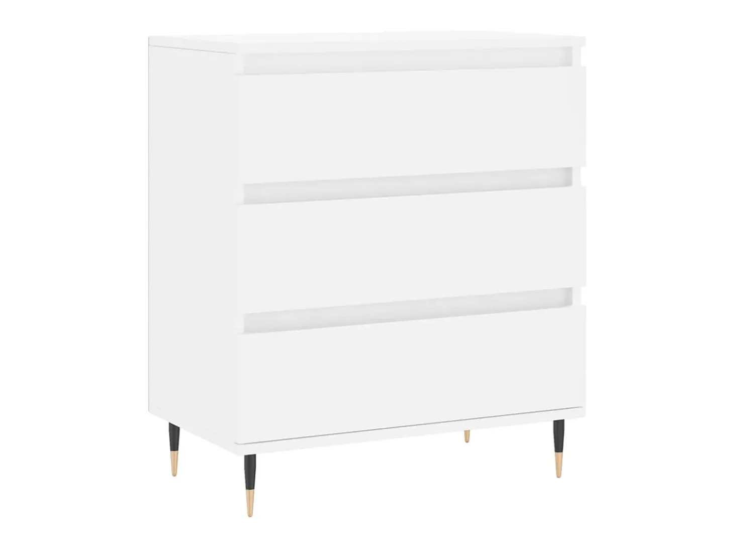 Aparador de madera contrachapada blanco 60x35x70 cm ES38449
