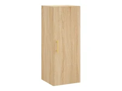 Aparador de madera contrachapada roble Sonoma 34,5x34x180 cm