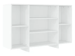 Aparador de madera contrachapada blanco 120x30x75 cm ES10520