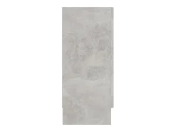 Aparador de madera contrachapada gris hormigón 120x30,5x70 cm