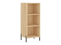 Aparador de madera contrachapada roble Sonoma 34,5x34x180 cm ES96986