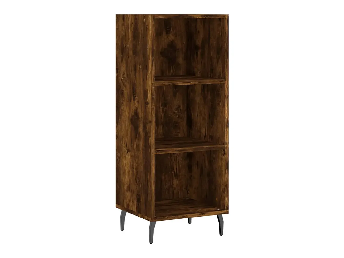 Aparador de madera contrachapada roble ahumado 34,5x34x180 cm