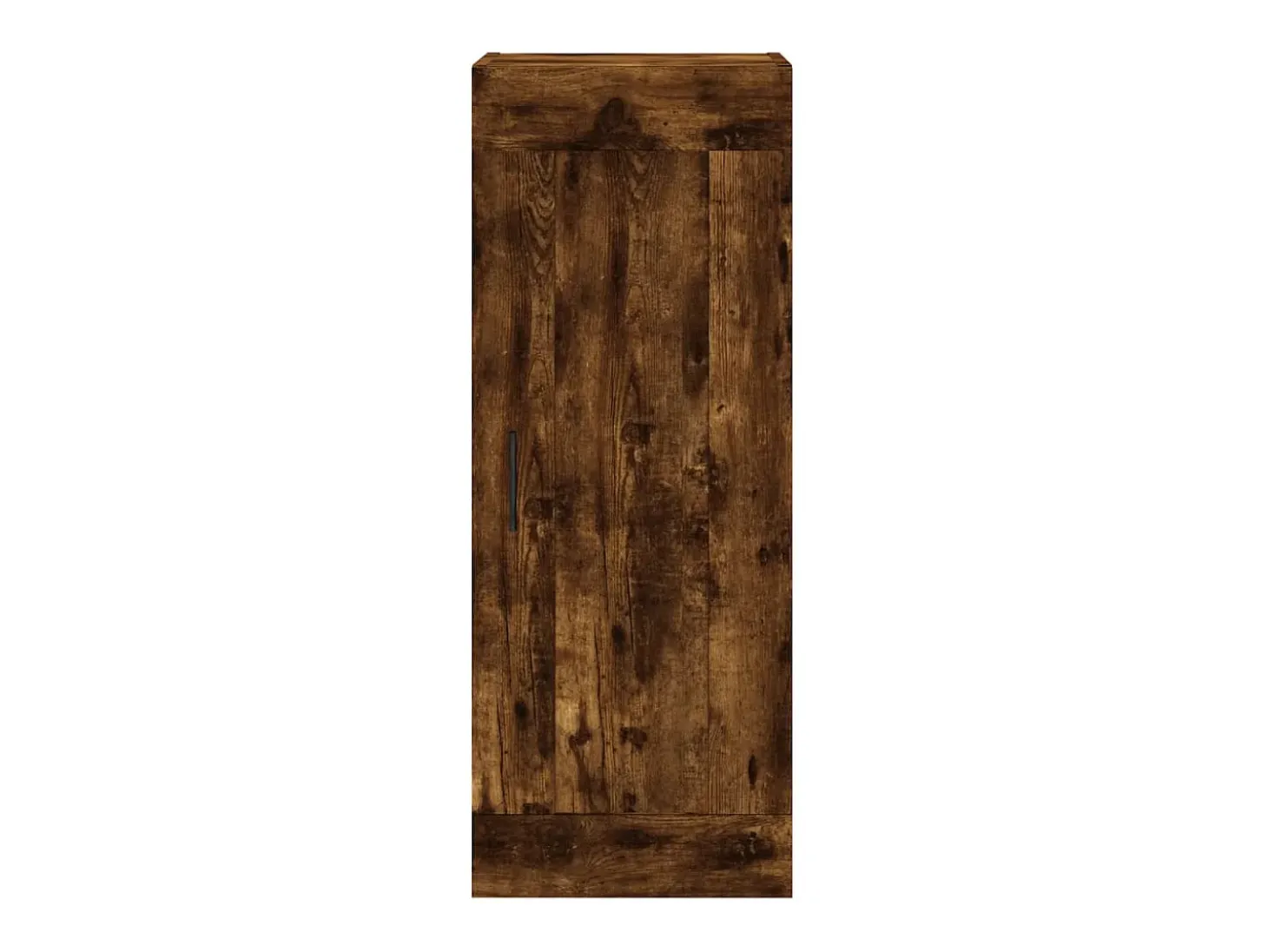 Aparador de madera contrachapada roble ahumado 34,5x34x180 cm