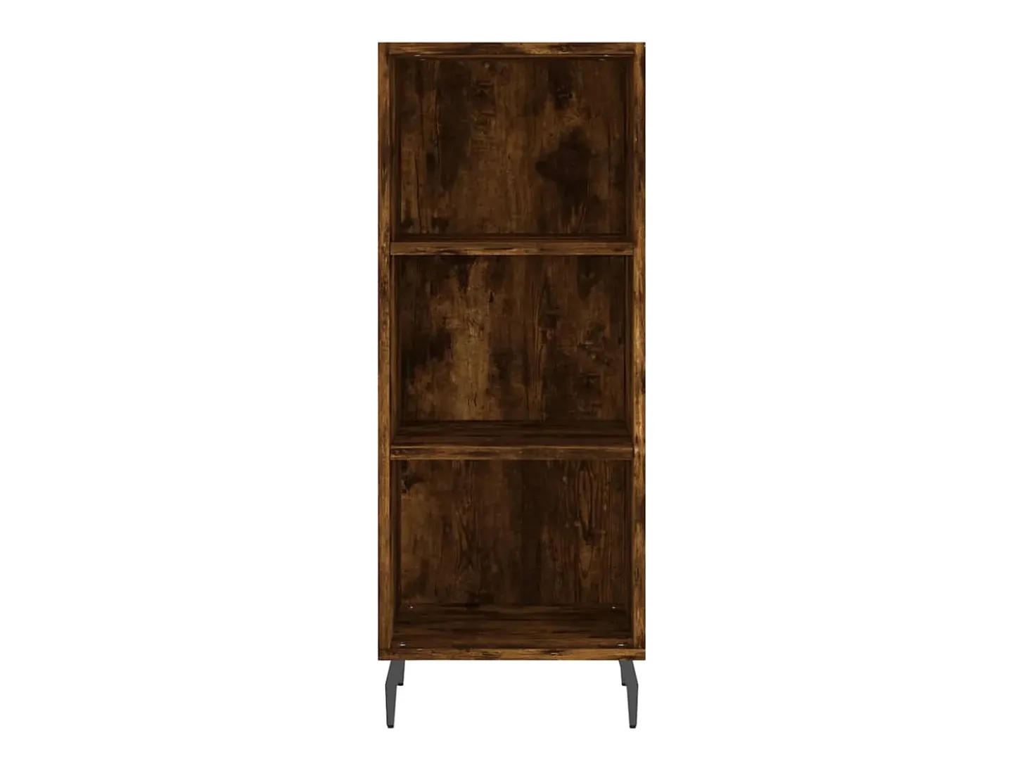 Aparador de madera contrachapada roble ahumado 34,5x34x180 cm