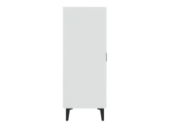 Aparador de madera contrachapada blanco 70x34x90 cm