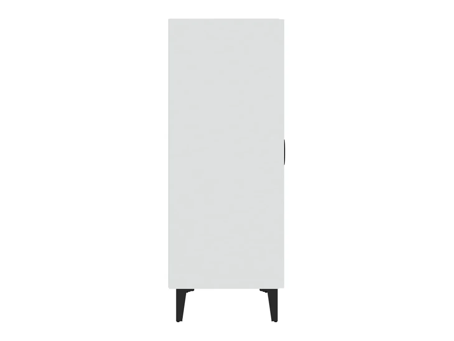 Aparador de madera contrachapada blanco 70x34x90 cm