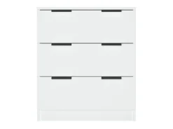 Aparador de madera contrachapada blanco 60x30x70 cm ES29080