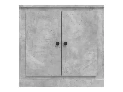 Aparador de madera contrachapada gris hormigón 70x35,5x67,5 cm