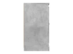 Aparador de madera contrachapada gris hormigón 70x35,5x67,5 cm