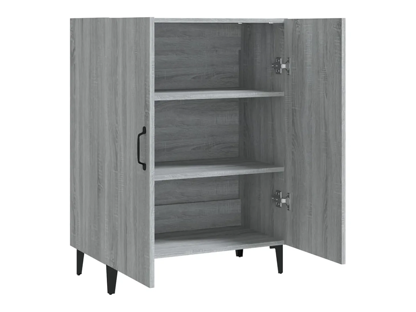 Aparador de madera contrachapada gris Sonoma 70x34x90 cm