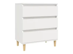 Aparador de madera contrachapada blanco 60x35x70 cm ES86681
