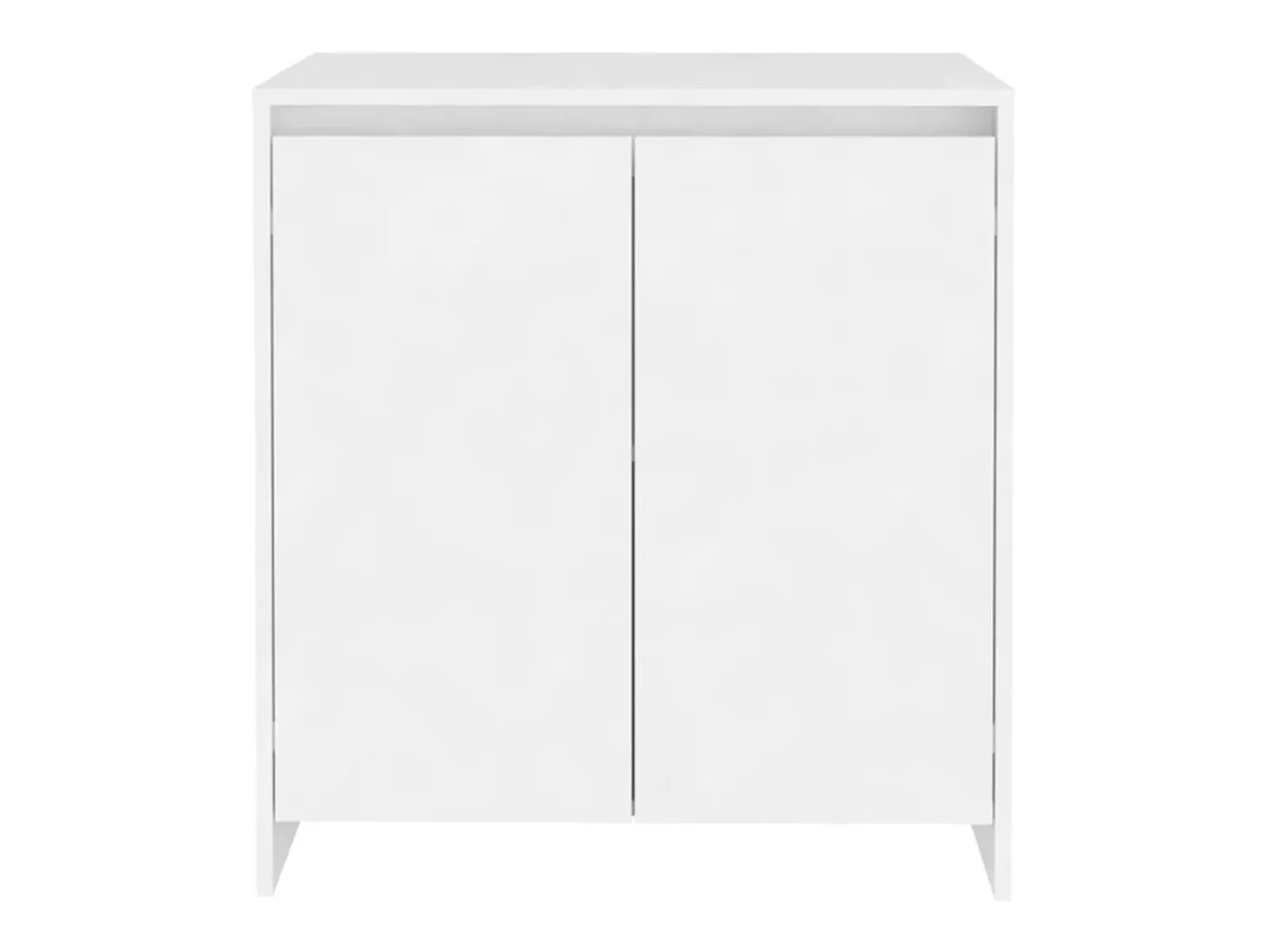 Aparador de madera contrachapada blanco 70x41x75 cm