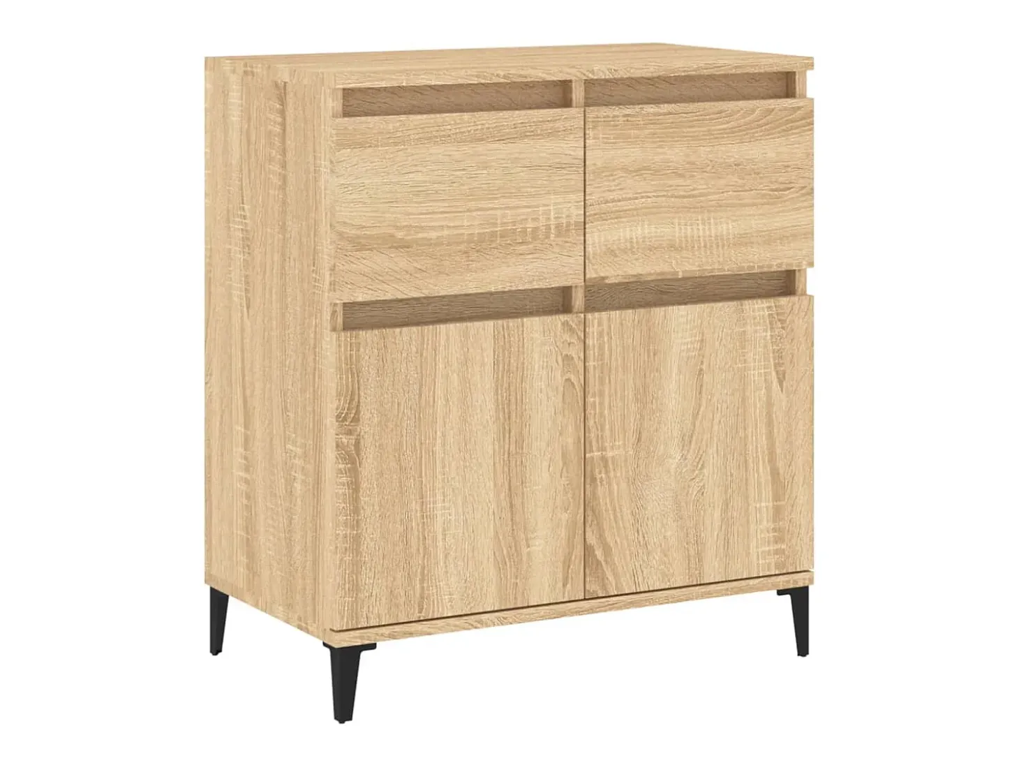 Aparador de madera contrachapada roble Sonoma 60x35x70 cm