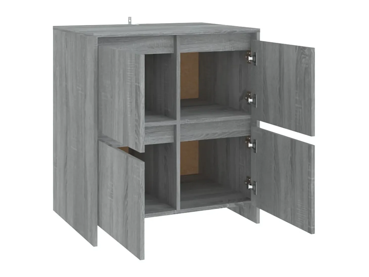 Aparador de madera contrachapada gris Sonoma 70x41x75 cm ES53491