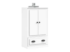Aparador de madera contrachapada blanco 60x35,5x103,5 cm ES55870