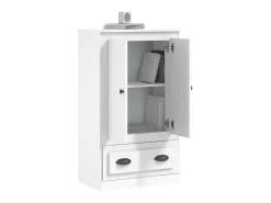 Aparador de madera contrachapada blanco 60x35,5x103,5 cm ES55870
