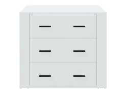 Aparador de madera contrachapada blanco 80x33x70 cm ES61268