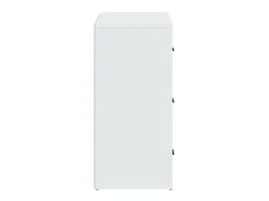 Aparador de madera contrachapada blanco 80x33x70 cm ES61268