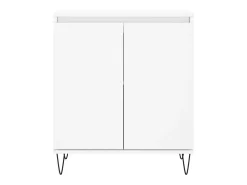 Aparador de madera contrachapada blanco 60x35x70 cm ES18784