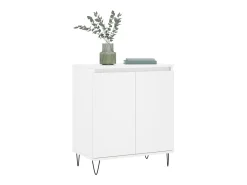 Aparador de madera contrachapada blanco 60x35x70 cm ES18784