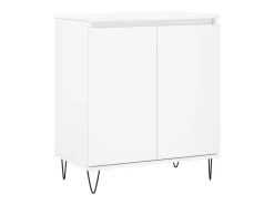 Aparador de madera contrachapada blanco 60x35x70 cm ES18784