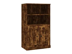 Aparador de madera contrachapada roble ahumado 60x35,5x103,5 cm ES20945