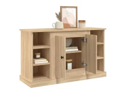 Aparador de madera contrachapada roble Sonoma 100x35,5x60 cm ES67197