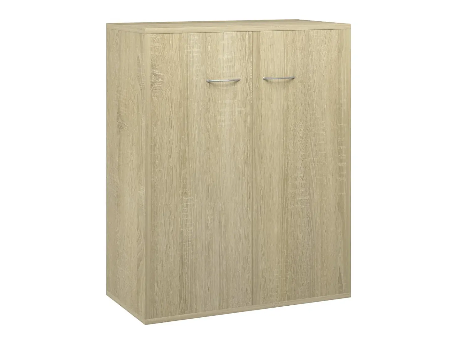 Aparador de madera contrachapada color roble Sonoma 60x30x75 cm ES34214