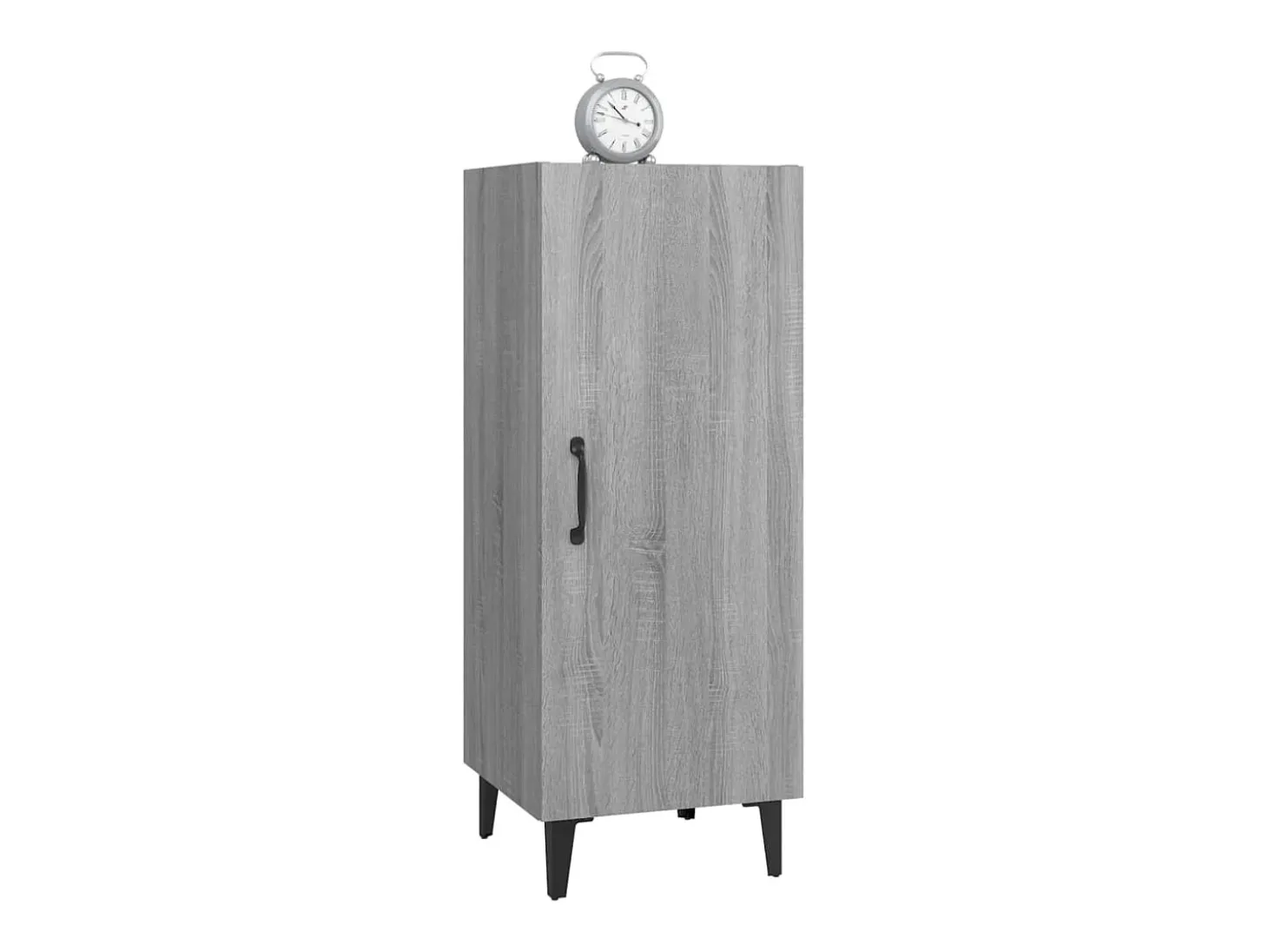 Aparador de madera contrachapada gris Sonoma 34,5x34x90 cm