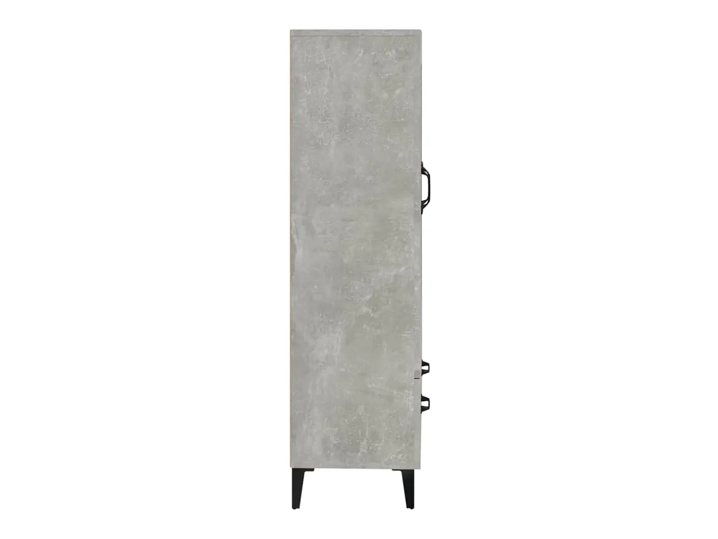 Aparador de madera contrachapada gris hormigón 70x31x115 cm