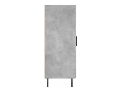 Aparador de madera contrachapada gris hormigón 34,5x34x90 cm