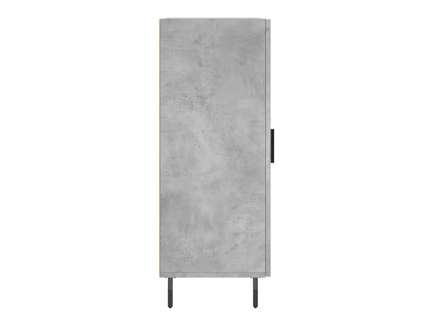 Aparador de madera contrachapada gris hormigón 34,5x34x90 cm