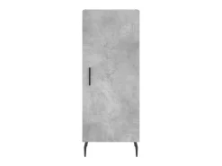 Aparador de madera contrachapada gris hormigón 34,5x34x90 cm