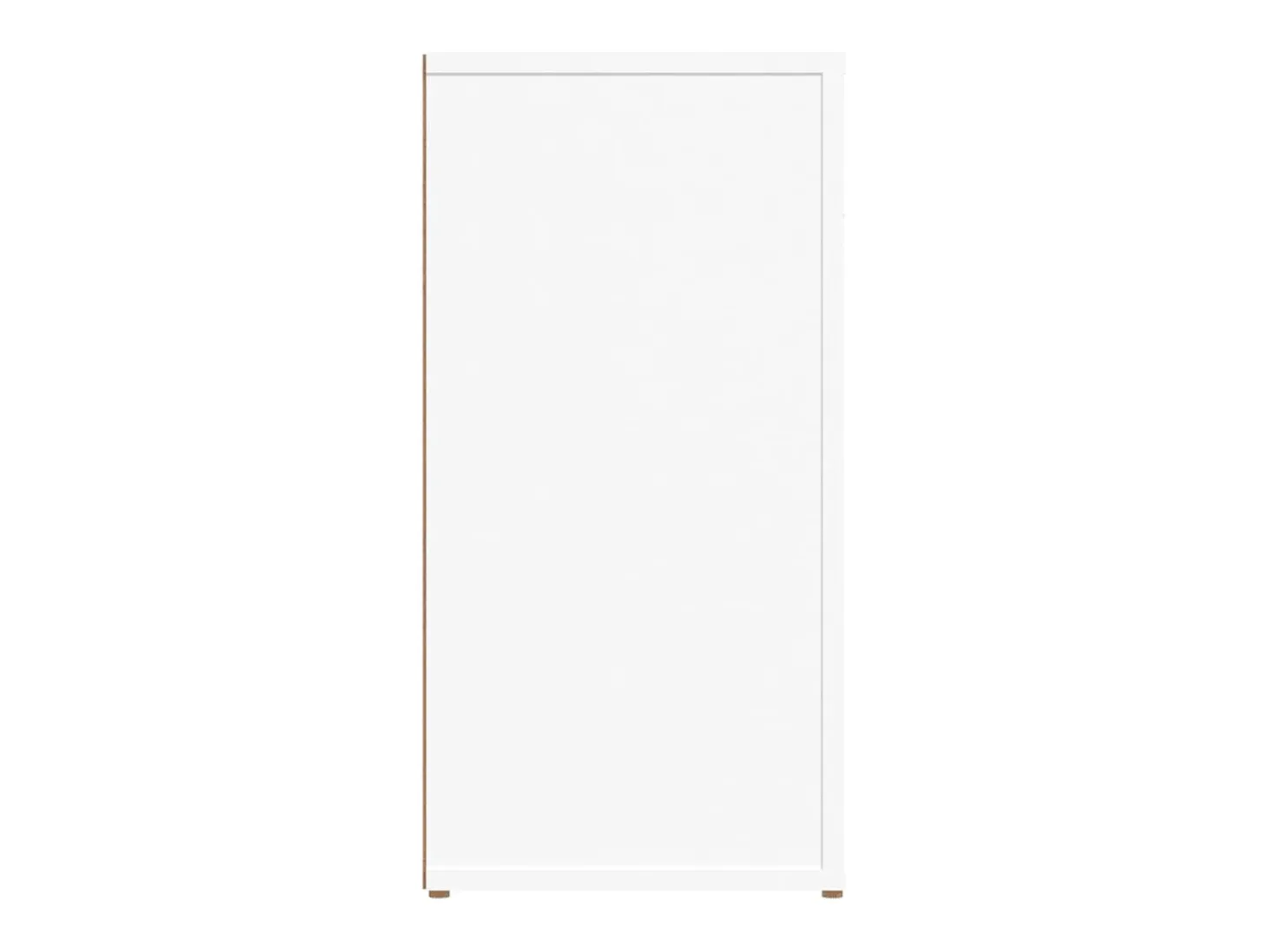 Aparador de madera contrachapada blanco 100x30x59,5 cm