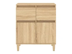 Aparador de madera contrachapada roble Sonoma 60x35x70 cm