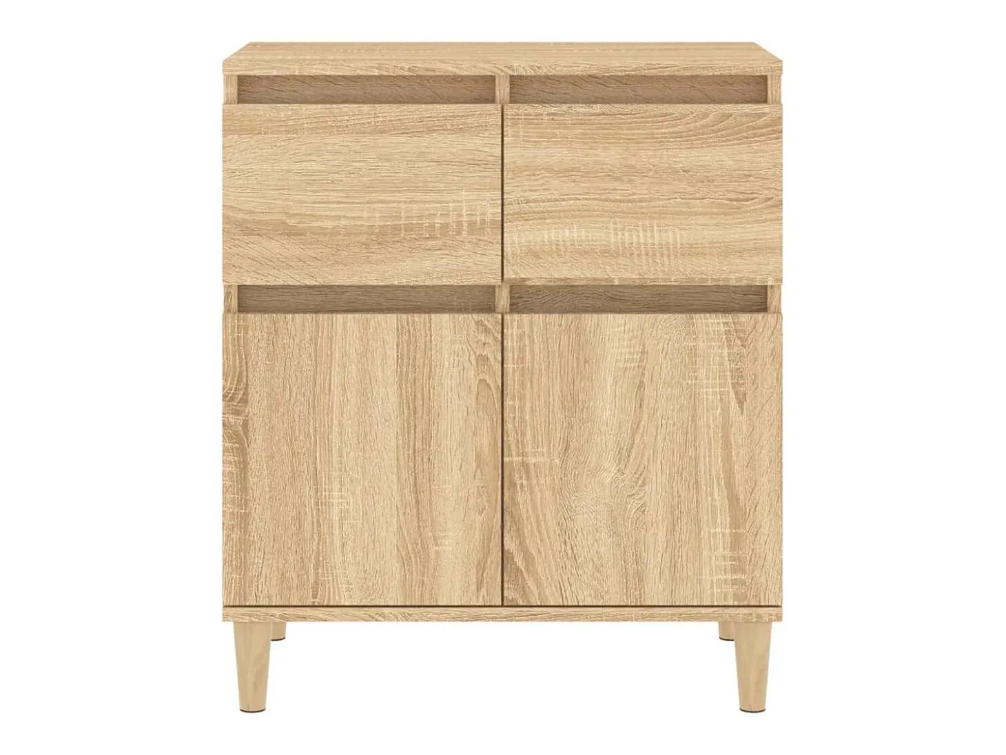 Aparador de madera contrachapada roble Sonoma 60x35x70 cm