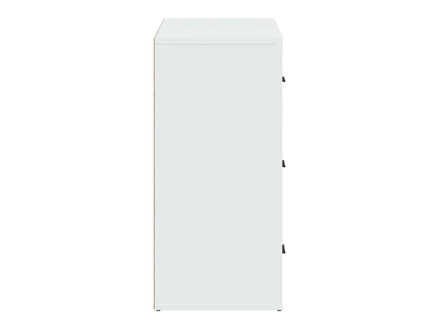 Aparador de madera contrachapada blanco 80x33x70 cm