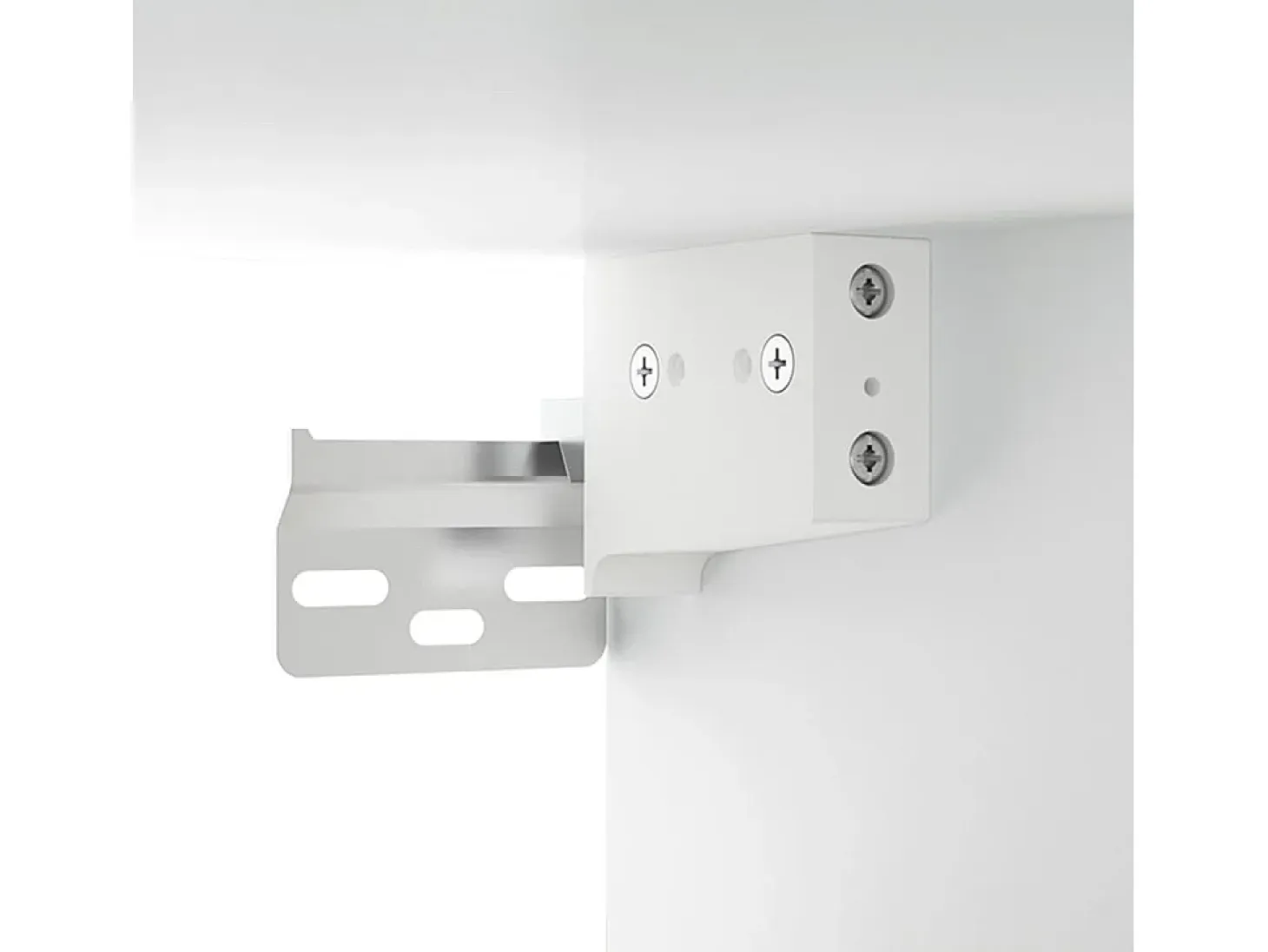 Aparador de madera contrachapada blanco 80x33x70 cm