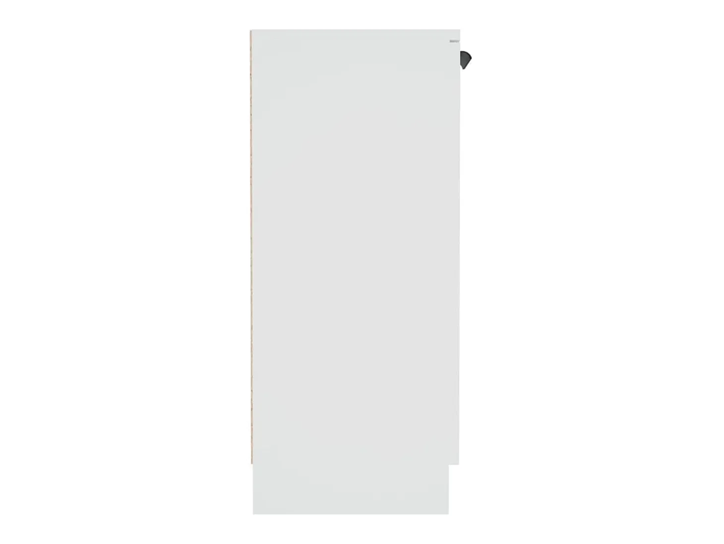 Aparador de madera contrachapada blanco 60x30x70 cm