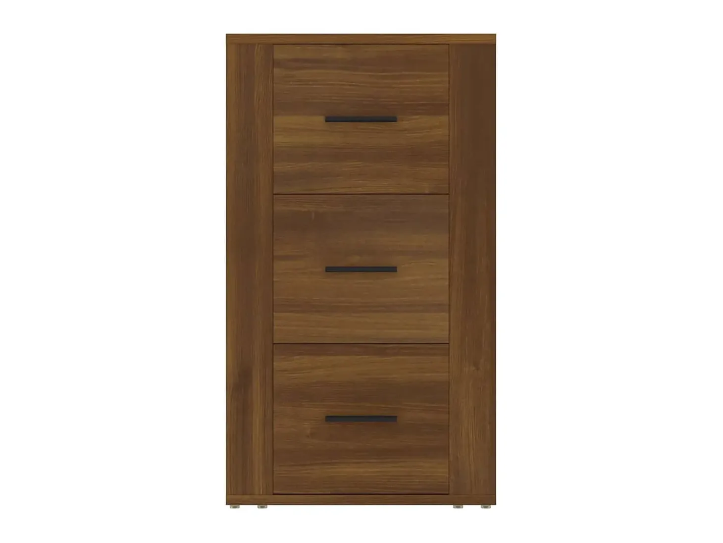 Aparador de madera contrachapada marrón roble 40x33x70 cm ES40282