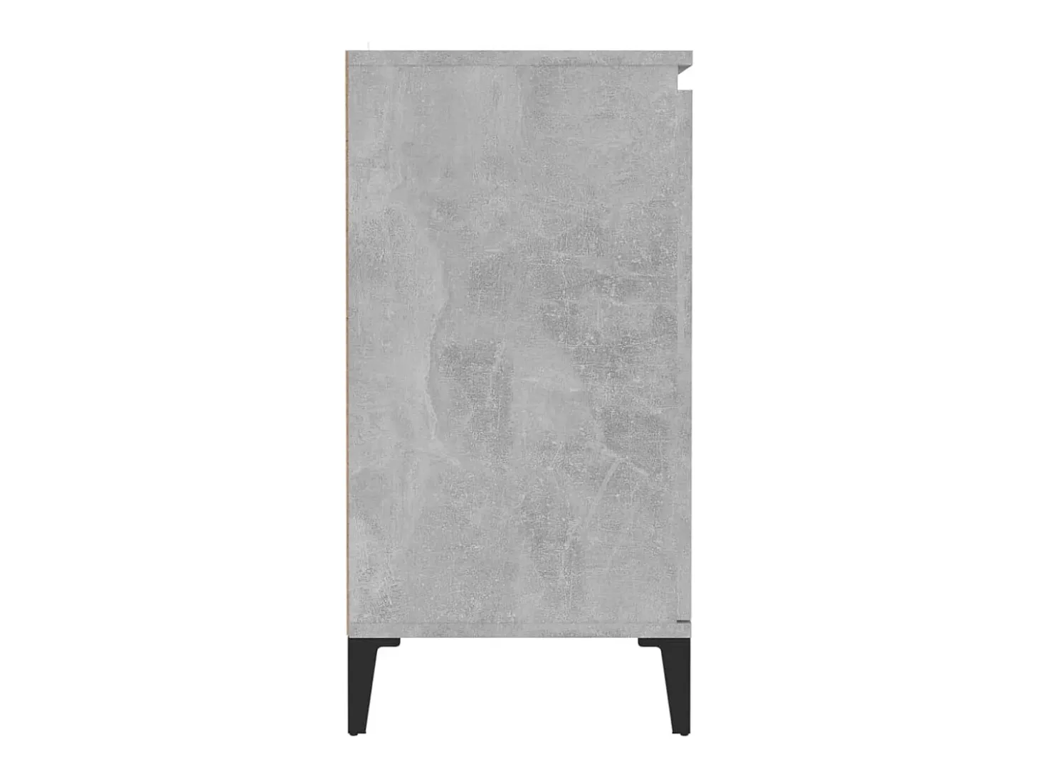 Aparador de madera contrachapada gris hormigón 60x35x70 cm
