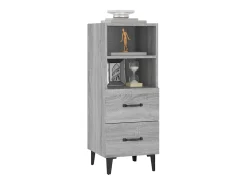 Aparador de madera contrachapada gris Sonoma 34,5x34x90 cm