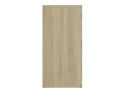Aparador de madera contrachapada color roble Sonoma 80x36x75 cm