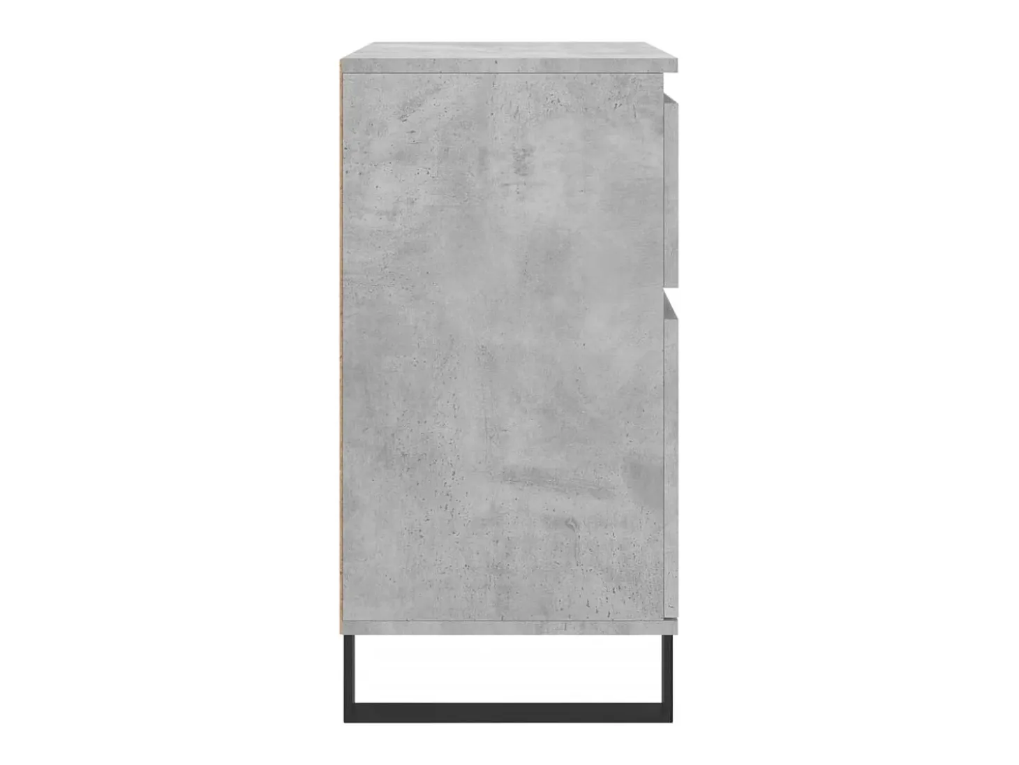Aparador de madera contrachapada gris hormigón 60x35x70 cm