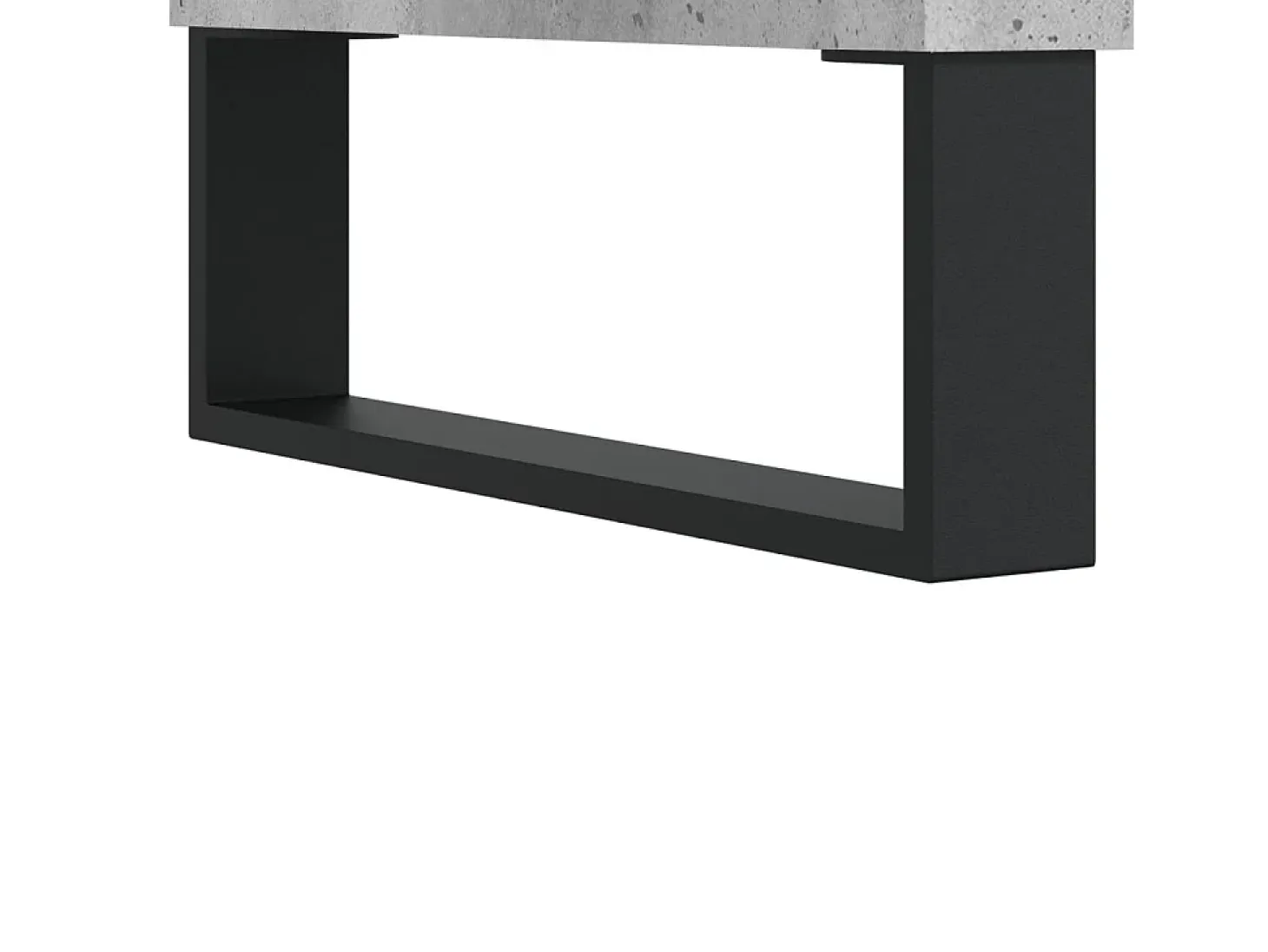 Aparador de madera contrachapada gris hormigón 60x35x70 cm