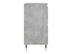 Aparador de madera contrachapada gris hormigón 60x35x70 cm