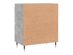 Aparador de madera contrachapada gris hormigón 60x35x70 cm