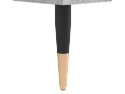 Aparador de madera contrachapada gris hormigón 60x35x70 cm