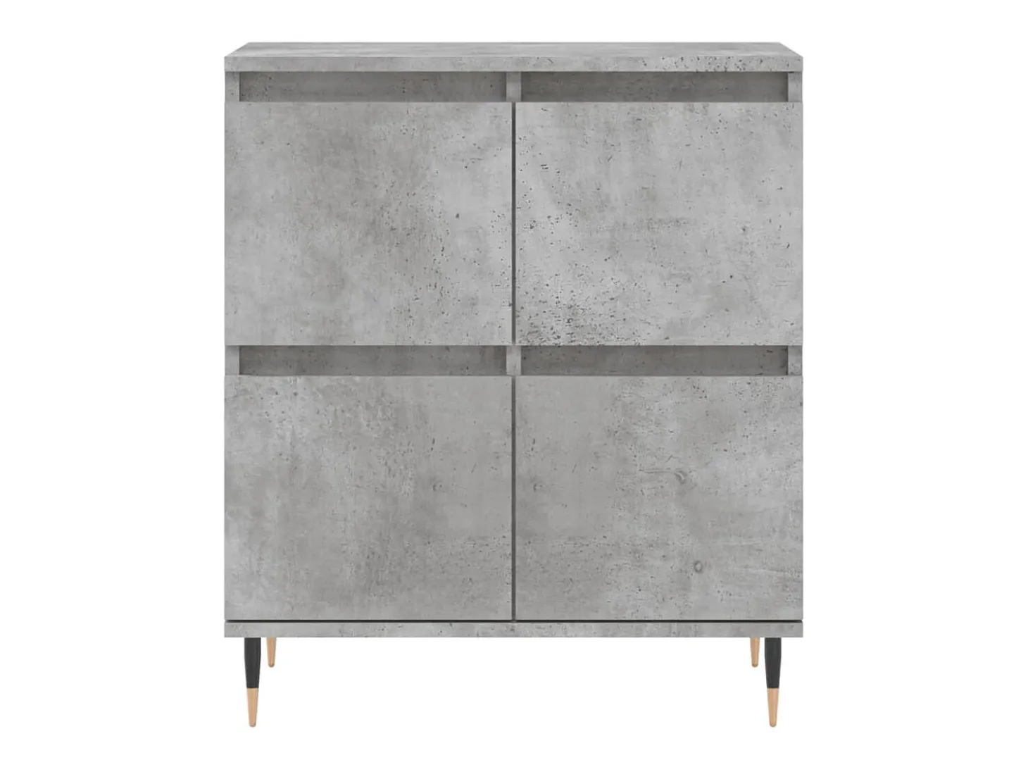 Aparador de madera contrachapada gris hormigón 60x35x70 cm